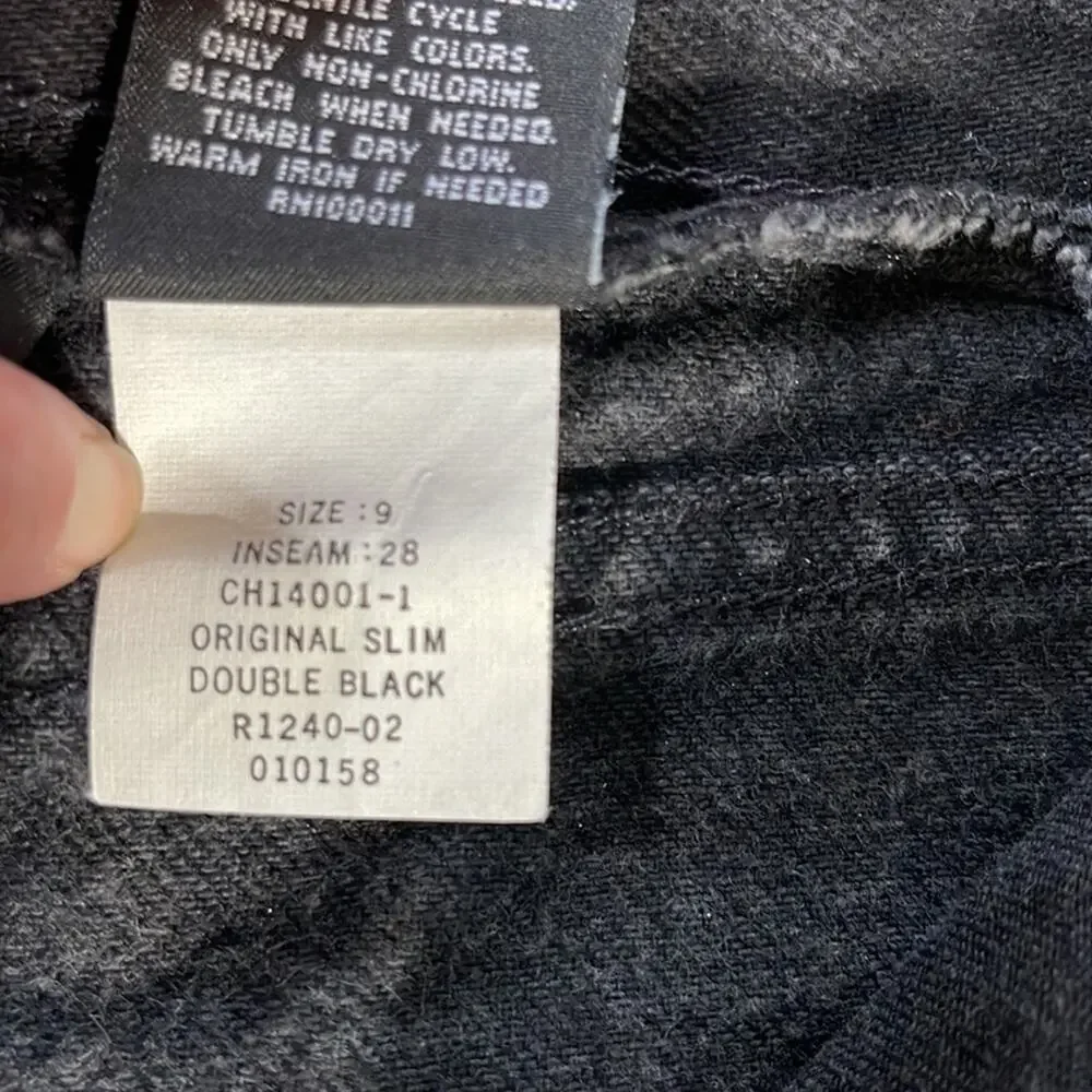 Vintage Bongo Original Slim‎ Double Black Jeans